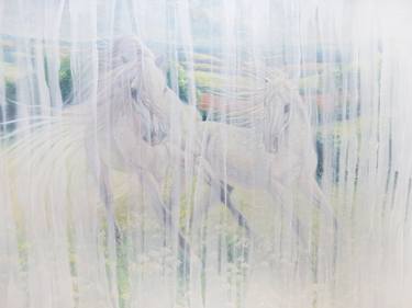 Print of Horse Paintings by Gill Bustamante