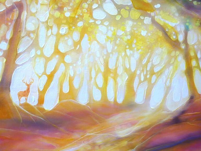 Original Abstract Expressionism Nature Painting by Gill Bustamante