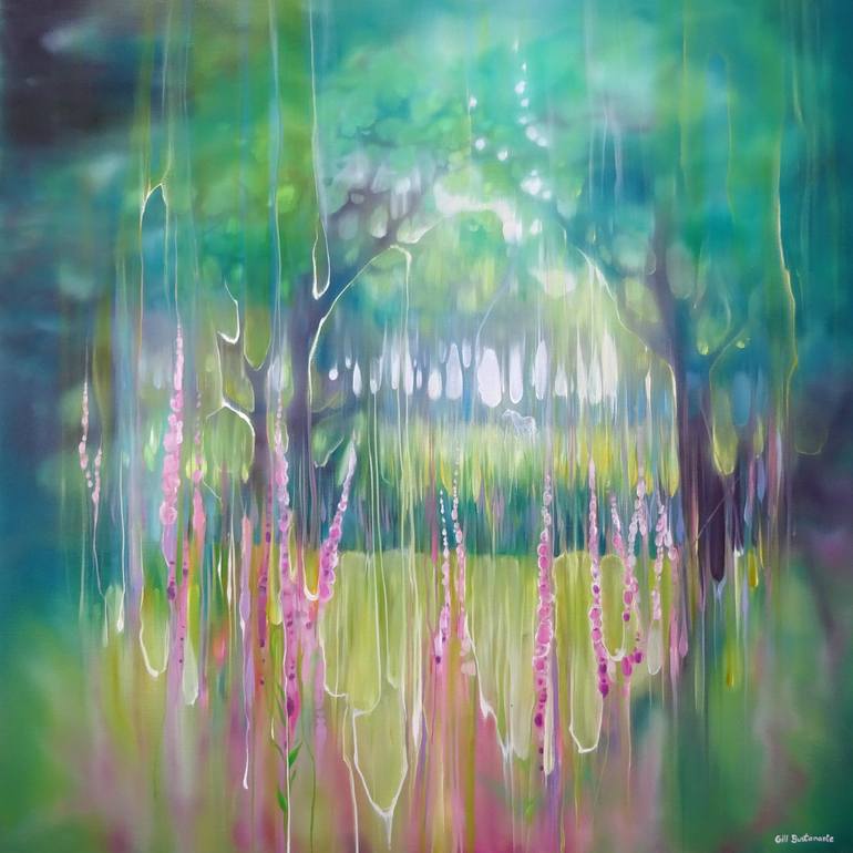 Unicorn Haven Painting by Gill Bustamante | Saatchi Art