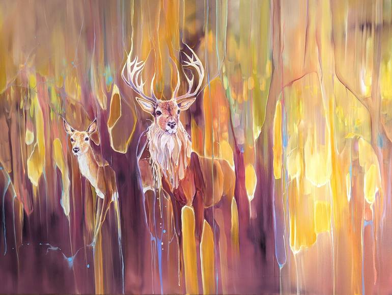 Original Animal Painting by Gill Bustamante