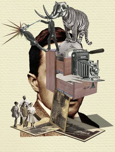 Print of Surrealism Fantasy Collage by Franz Falckenhaus