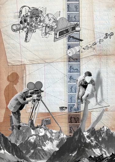Print of Surrealism Science/Technology Collage by Franz Falckenhaus