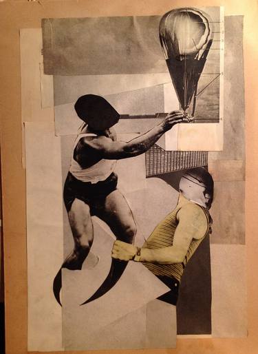 Original Sports Collage by Franz Falckenhaus