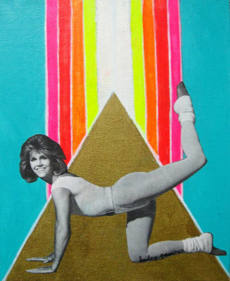 Jane Fonda leg lift Painting by Hailey Gaiser Saatchi Art