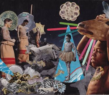 Original Surrealism World Culture Collage by Hailey Gaiser
