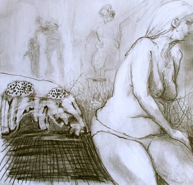 Original Nude Drawings by Toni Jo Coppa