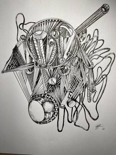 Original Abstract Expressionism Abstract Drawings by Andrew Ruffin