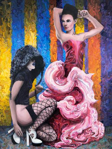 Original Expressionism Fashion Paintings by Josh Mann