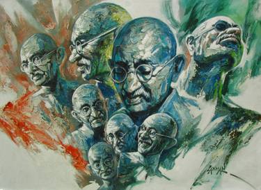 Print of Portraiture Political Paintings by Laxman Kumar