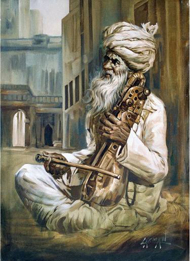 Original Impressionism World Culture Paintings by Laxman Kumar