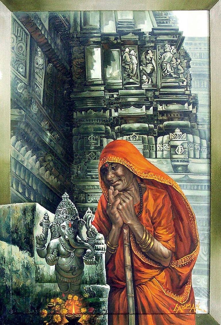 Original Realism Religious Paintings by Laxman Kumar