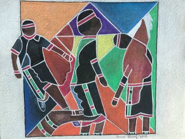 Print of Expressionism Family Paintings by annemarie baldauf