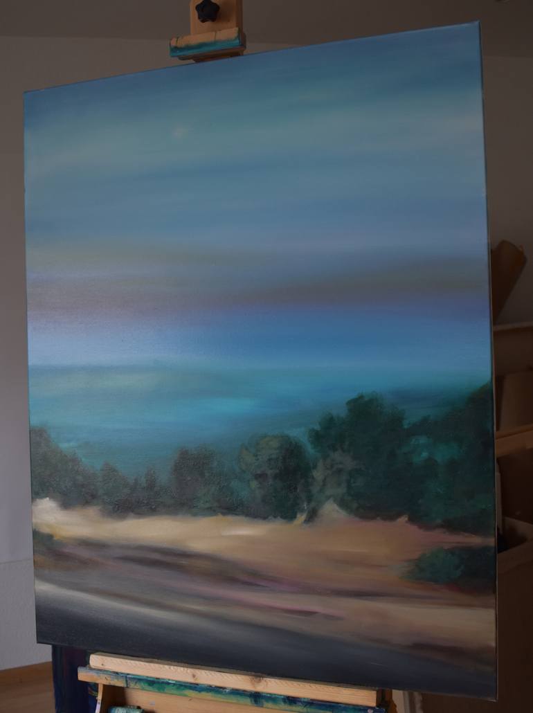 Original Minimalism Landscape Painting by Ivânia Ponte
