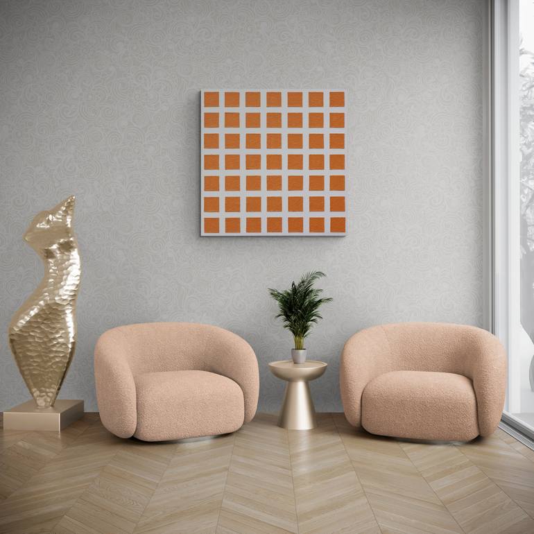 Original Minimalism Patterns Painting by Henk Broeke