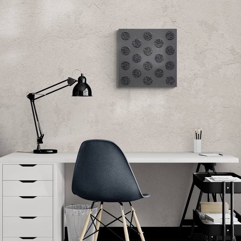 Original Minimalism Patterns Painting by Henk Broeke