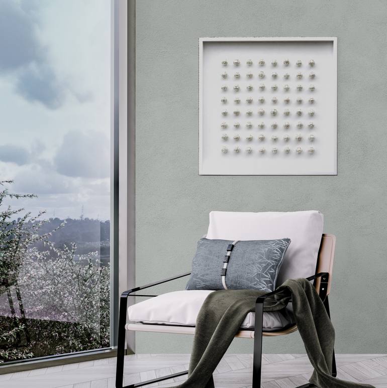 Original Minimalism Patterns Painting by Henk Broeke