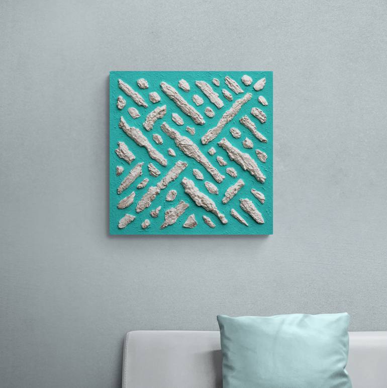 Original Minimalism Patterns Painting by Henk Broeke