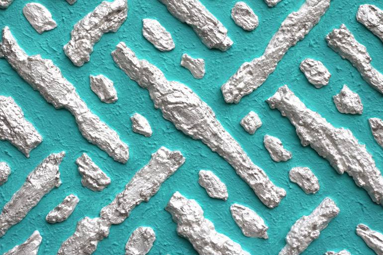 Original Minimalism Patterns Painting by Henk Broeke