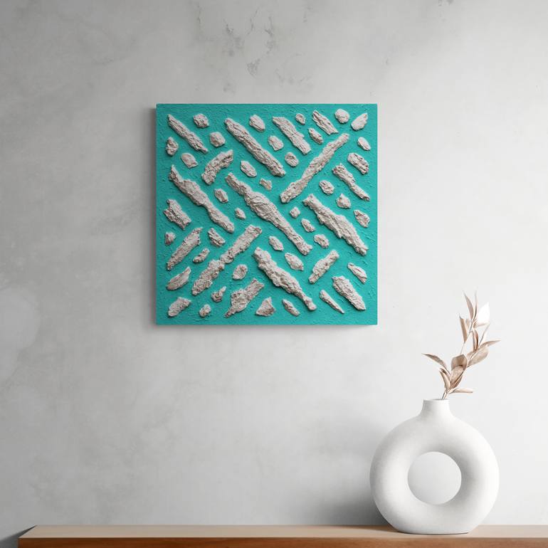 Original Minimalism Patterns Painting by Henk Broeke