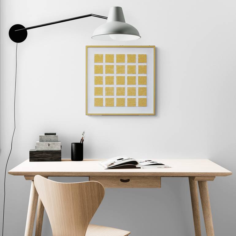 Original Minimalism Patterns Painting by Henk Broeke