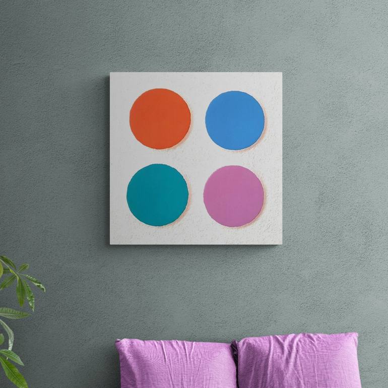 Original Minimalism Patterns Painting by Henk Broeke