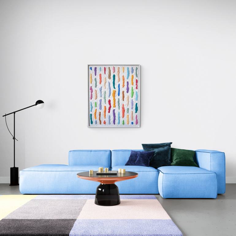 Original Minimalism Patterns Painting by Henk Broeke