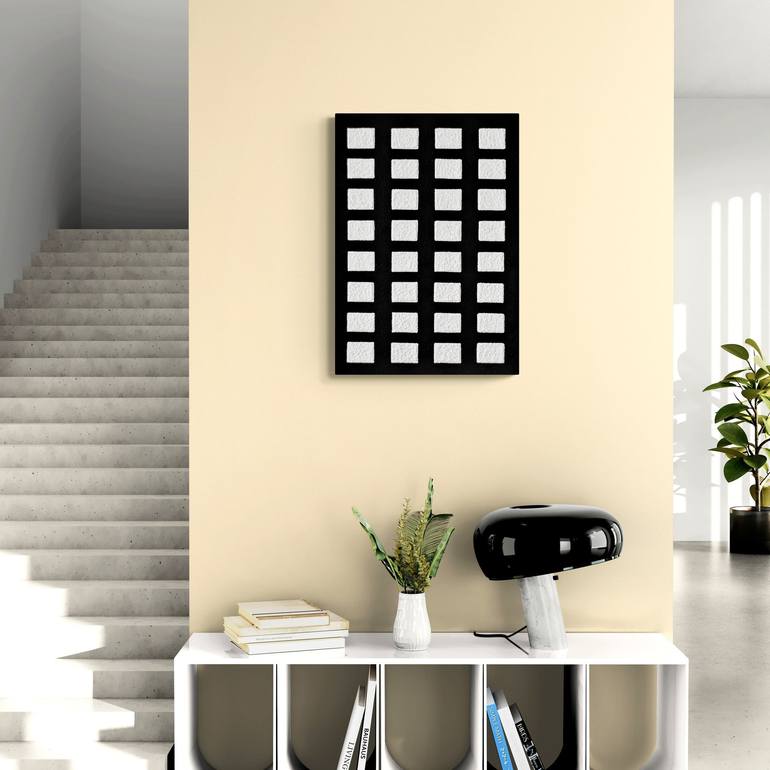 Original Minimalism Patterns Painting by Henk Broeke