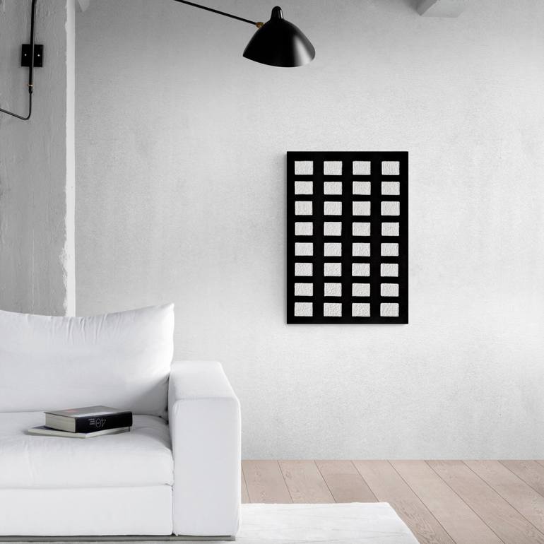 Original Minimalism Patterns Painting by Henk Broeke