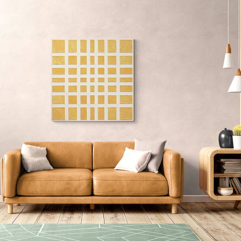 Original Minimalism Patterns Painting by Henk Broeke