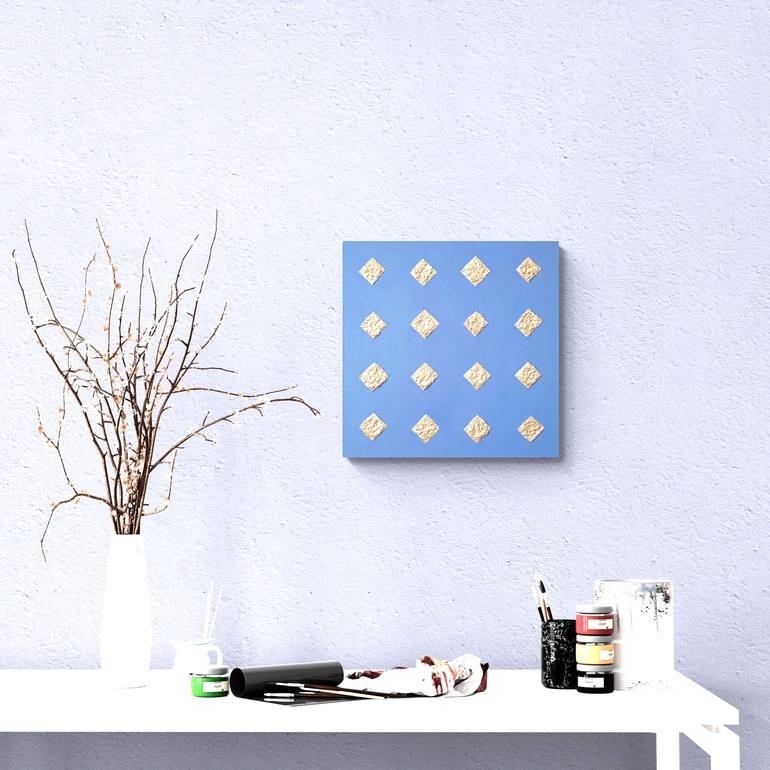 Original Minimalism Patterns Painting by Henk Broeke