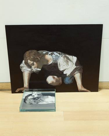 Narcissus Appropriation Caravaggio - Oscar Muñoz thumb