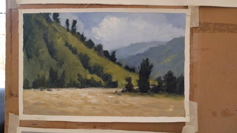 Original Impressionism Landscape Painting by Mandar Marathe