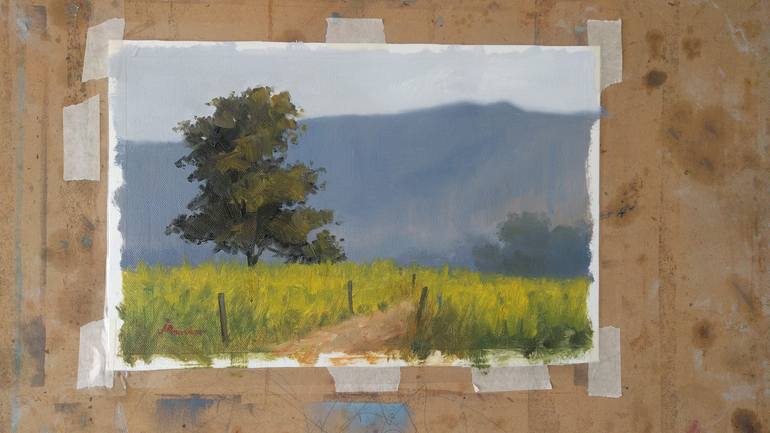 Original Impressionism Landscape Painting by Mandar Marathe