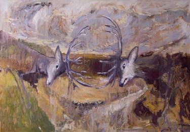 Original Expressionism Animal Paintings by Tomasz Mazur