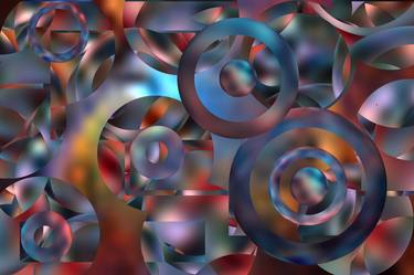 Original Abstract Patterns Mixed Media by Ruef Pascal