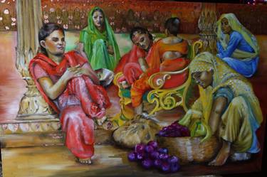 Original People Painting by Ester Aimi
