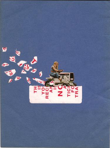 Original Dada Political Collage by Bob Scott