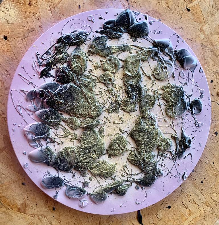 Original Abstract Expressionism Fantasy Mixed Media by Levin Hodaya