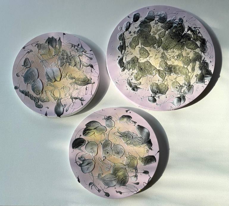 Original Abstract Expressionism Fantasy Mixed Media by Levin Hodaya