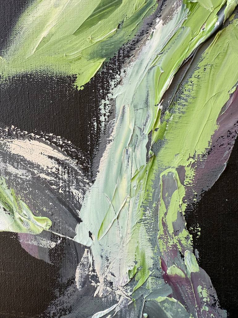 Original Art Nouveau Botanic Painting by Levin Hodaya