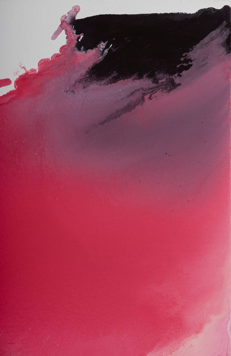 Original Abstract Expressionism Love Painting by Levin Hodaya