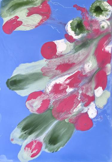 Print of Abstract Expressionism Botanic Paintings by Levin Hodaya