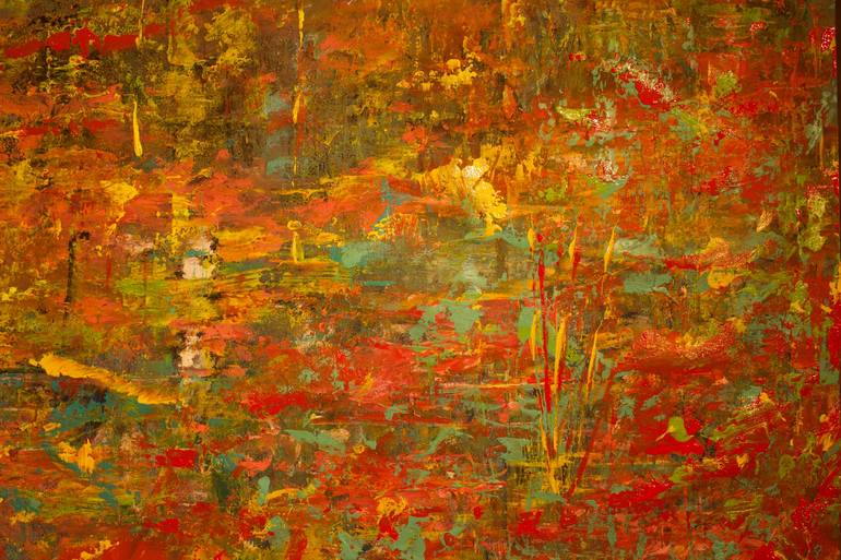 Birken im Sumpf Painting by Dieter Wienholt | Saatchi Art