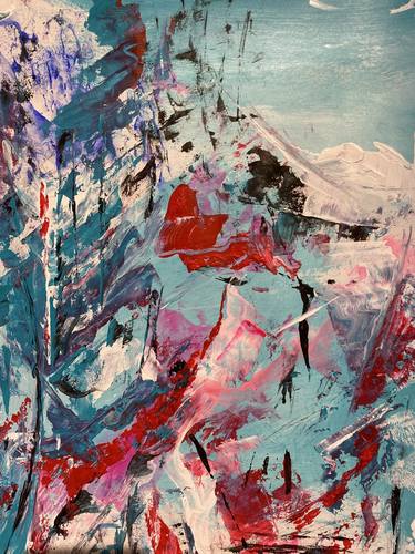 Original Abstract Expressionism Abstract Paintings by Dieter Wienholt