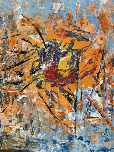 Original Abstract Expressionism Abstract Paintings by Dieter Wienholt