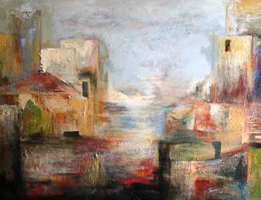 Original Abstract Architecture Paintings by Teresa Zimny