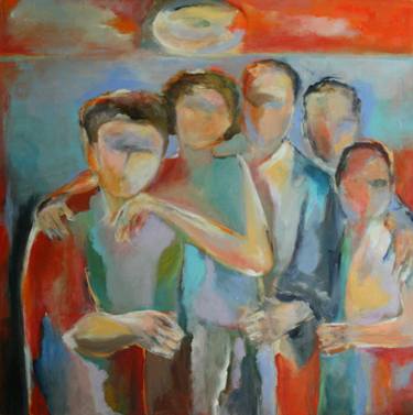 Print of Abstract People Paintings by Teresa Zimny