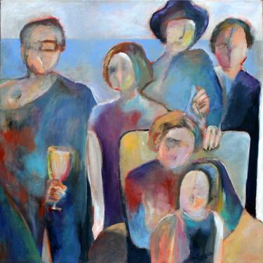 Print of Abstract People Paintings by Teresa Zimny