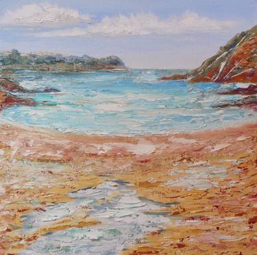 Print of Impressionism Seascape Paintings by Heatherbell Barlow