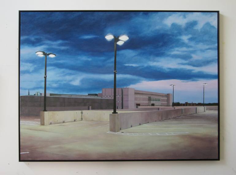 Original Photorealism Cities Painting by Bruce Mitchell